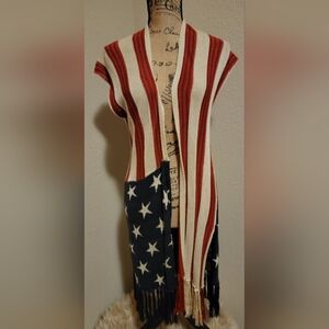 Rue21 American Flag Stripe Knit Tunic - Red, White, Blue